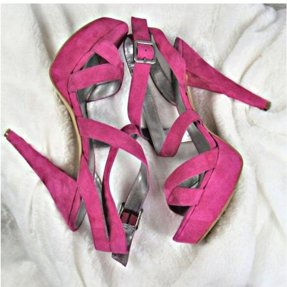 Nine West Pink Platform Heels - Picture 5 of 11